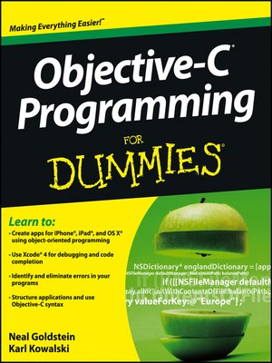 cover image of Objective-C Programming For Dummies